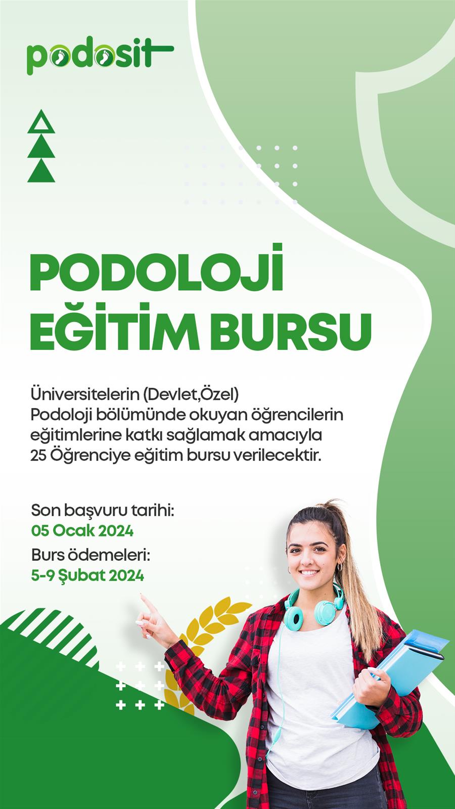 PODOLOJİ EĞİTİM BURSU